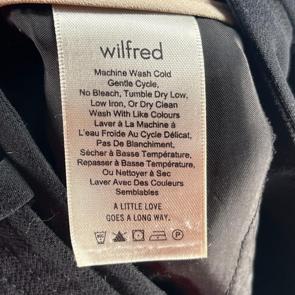 Wilfred Tie Front Pants Women's Size 4 Black Stretch‎ Relaxed Fit - Picture 9 of 13